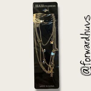 Bundle Sale 3 for $15 | Hair Fashion Hair Clips With Chains & Floral Charms